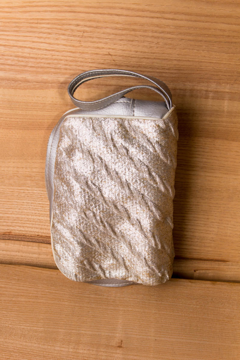 silber Tanzschuhe in Tasche