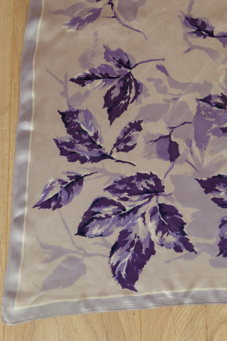 Vintage Seidentuch lila blau