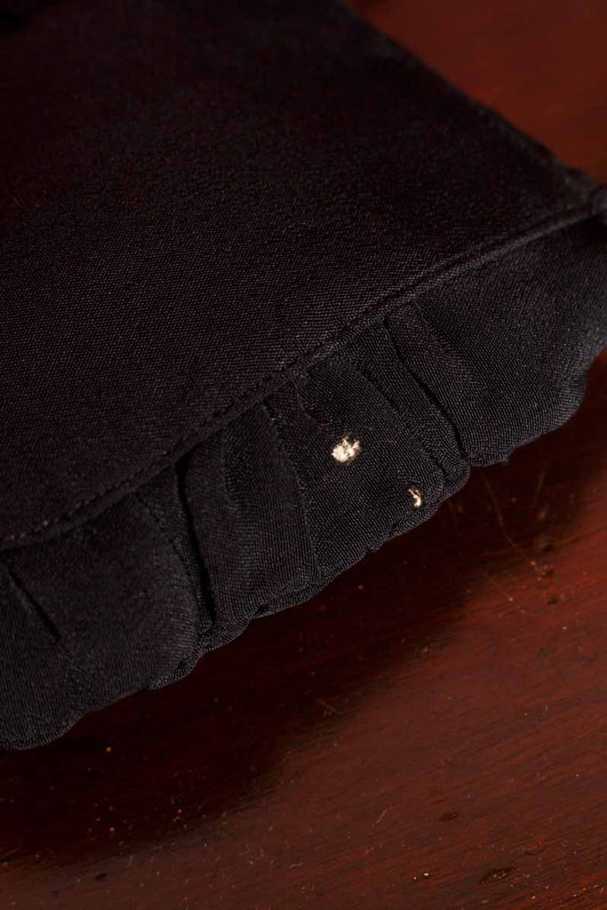 antikes Täschchen schwarz Petit Point
