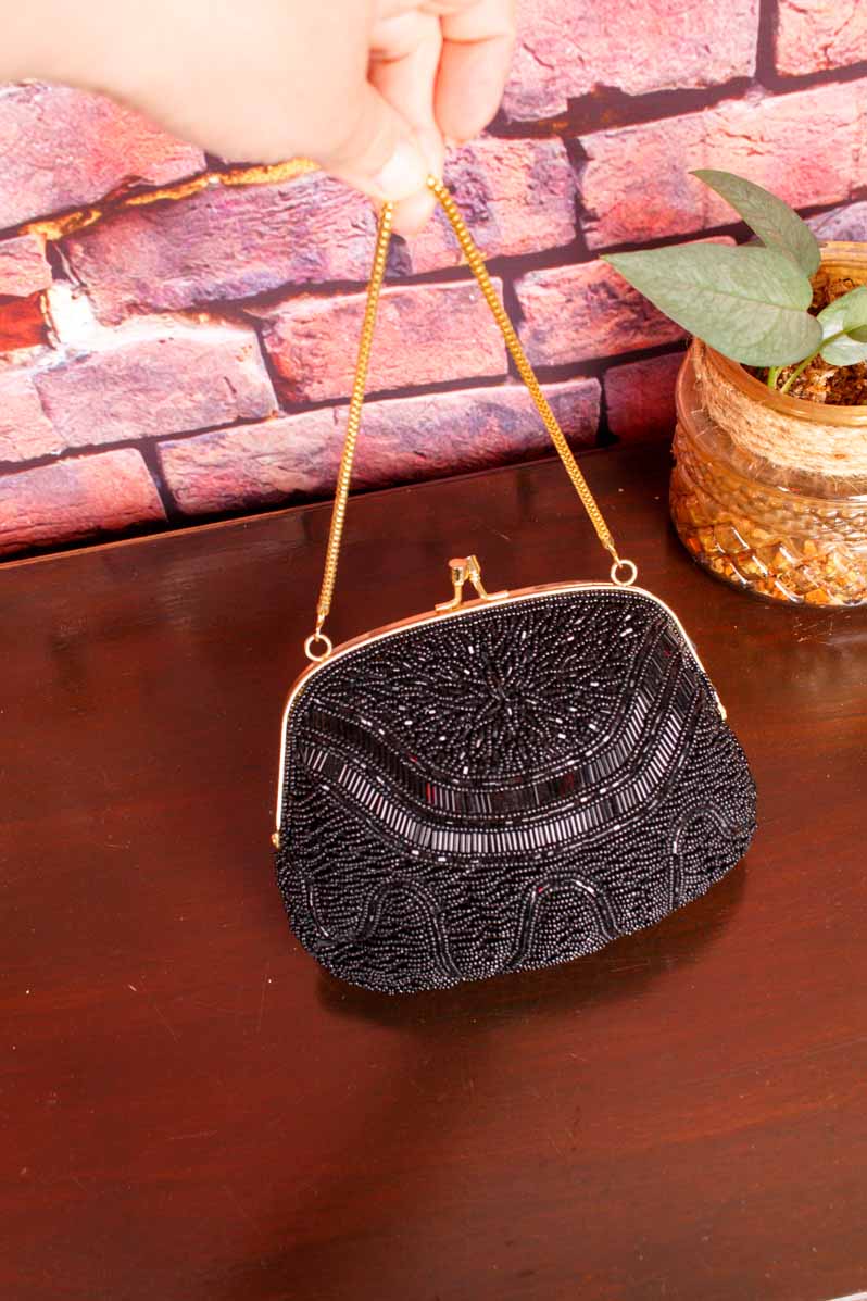 Abend Handtasche Perlenbestickt