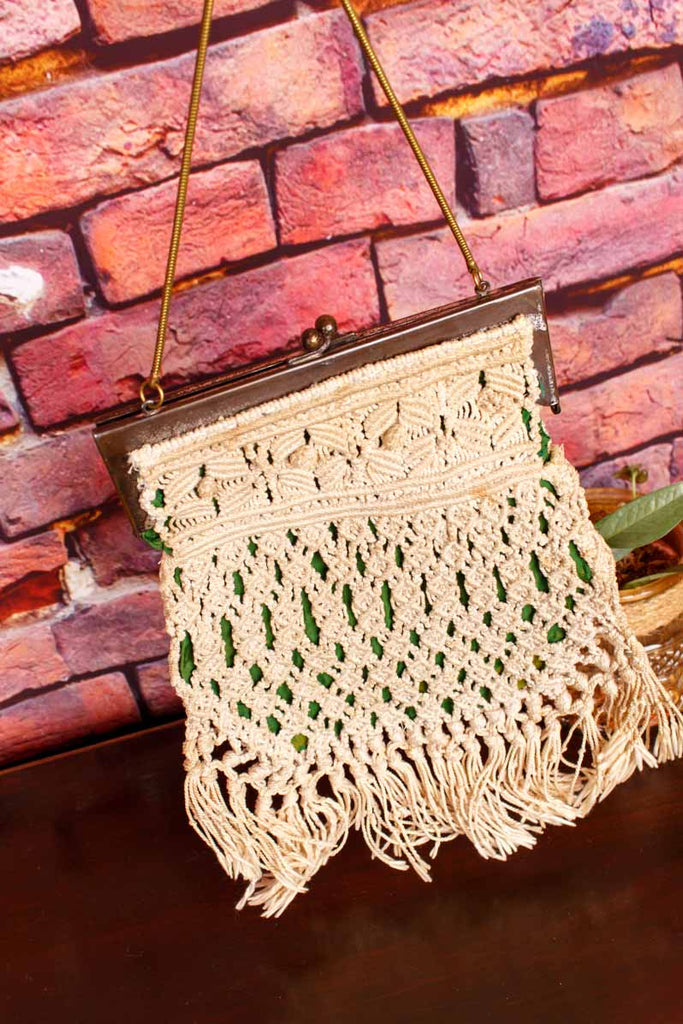 Charleston Makramee Handtasche