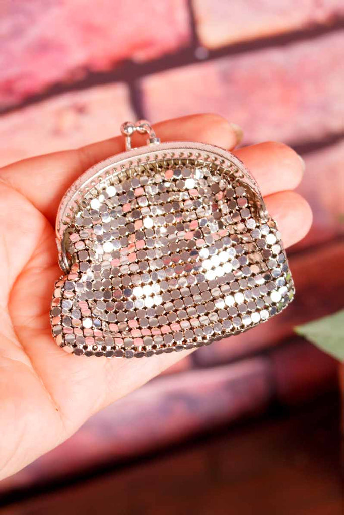 60s Metall Börse silber