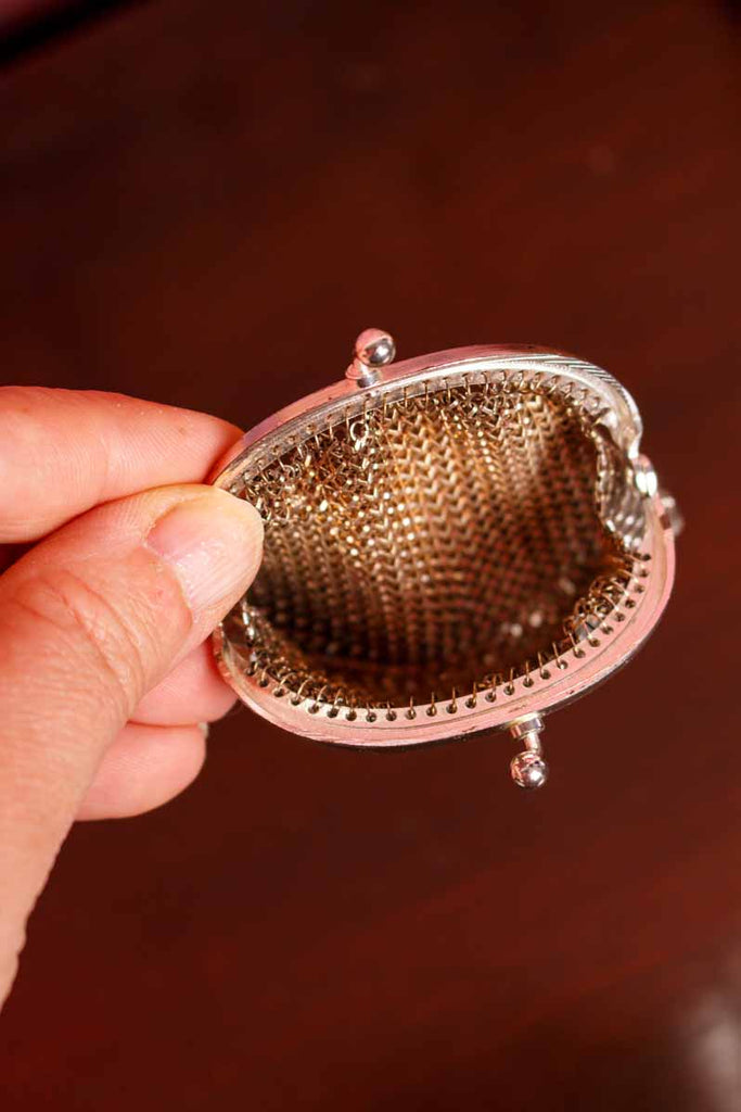 60s Metall Börse silber