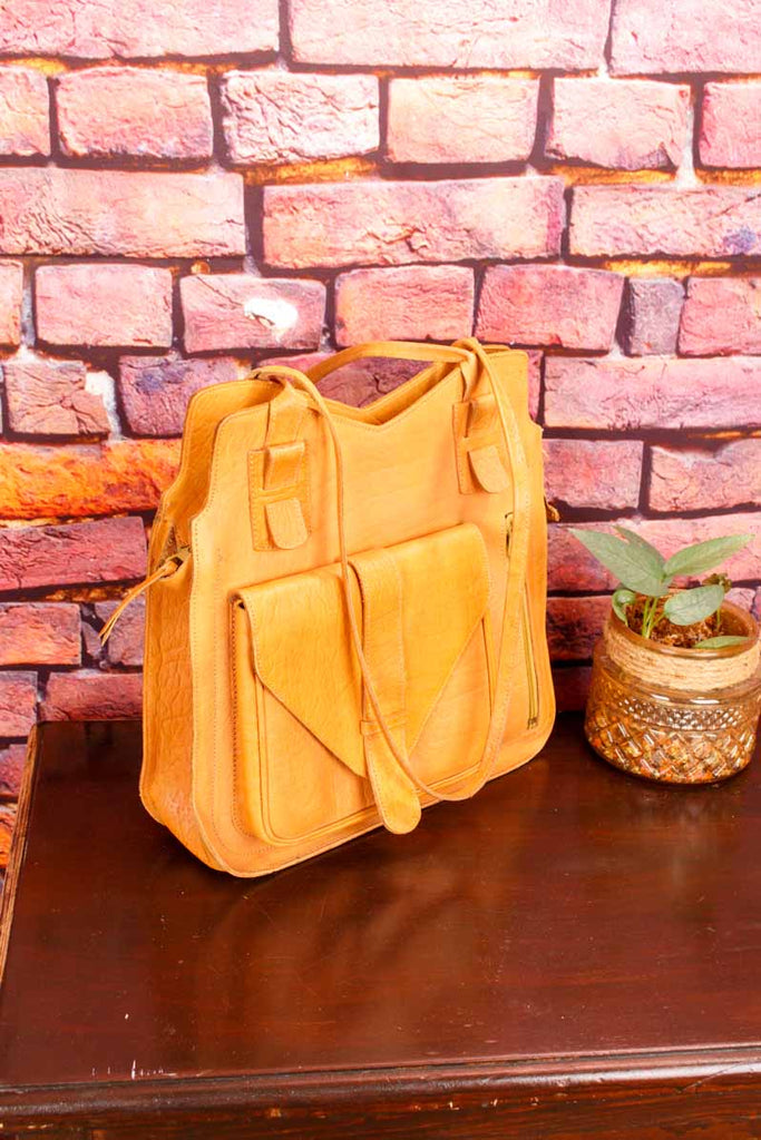 Hippie Kamel Leder Tasche braun