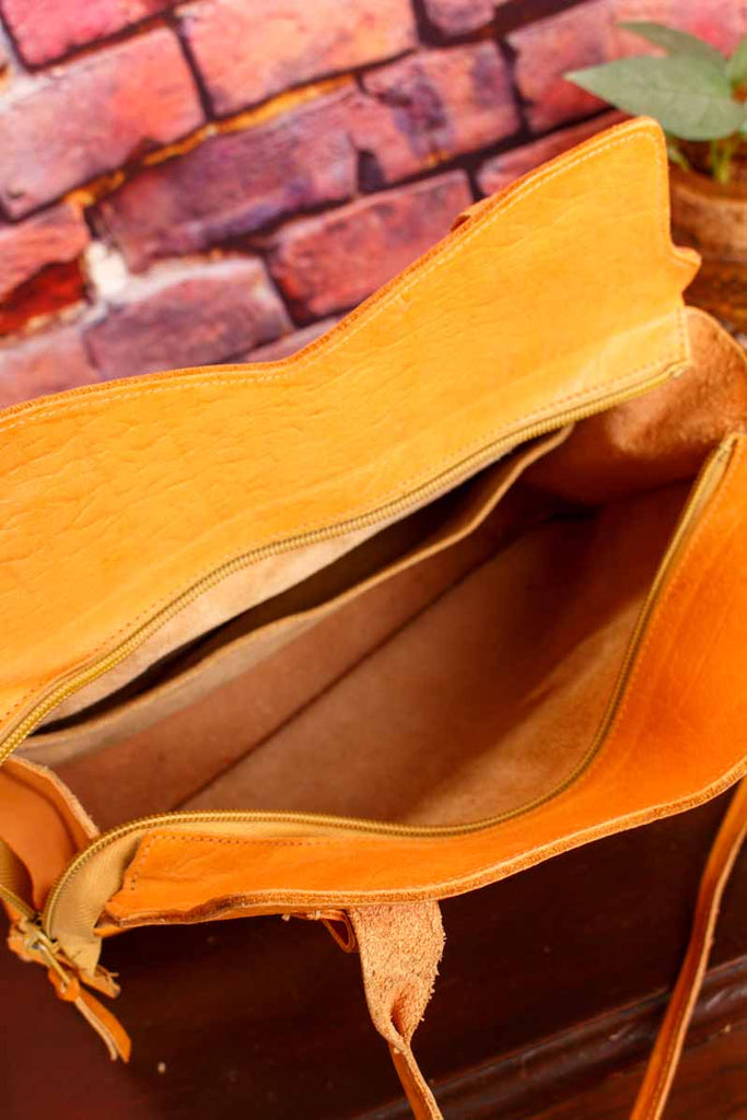 Hippie Kamel Leder Tasche braun