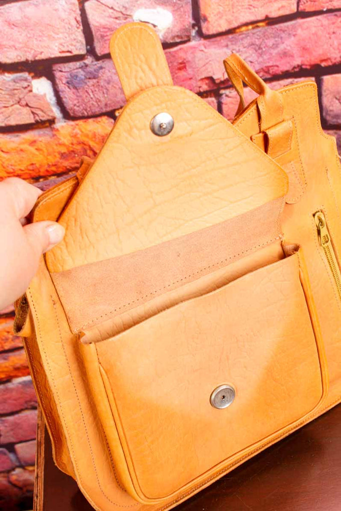 Hippie Kamel Leder Tasche braun