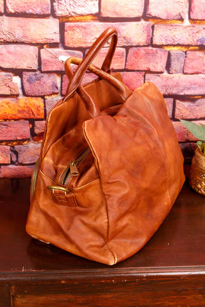 Liebeskind Leder Handtasche dunkelbraun