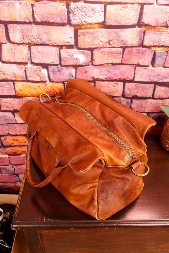 Liebeskind Leder Handtasche dunkelbraun