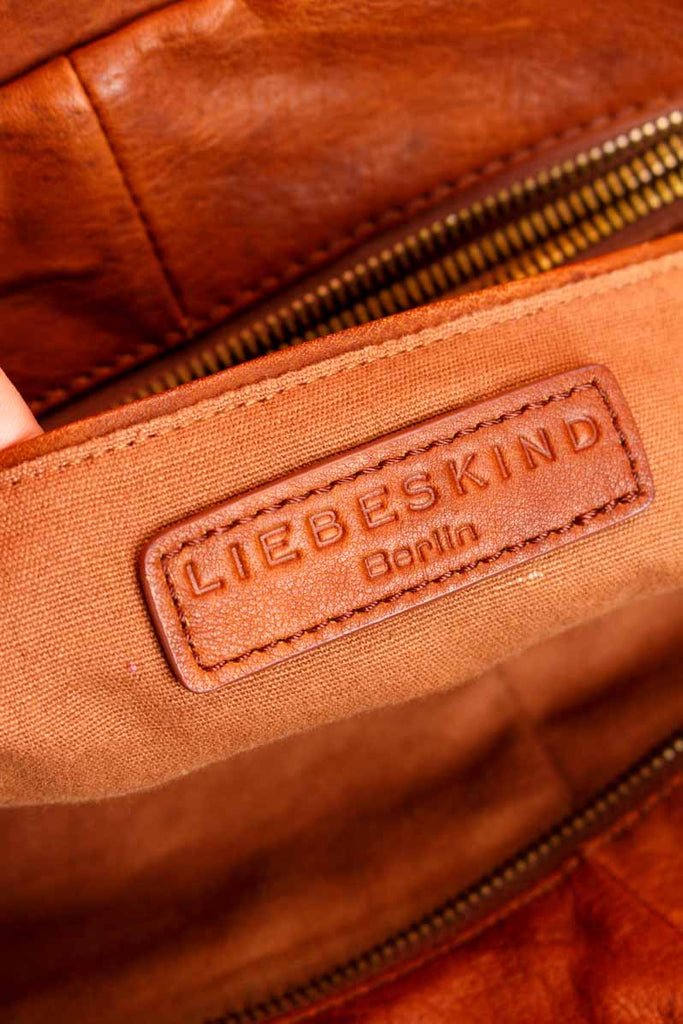 Liebeskind Leder Handtasche dunkelbraun