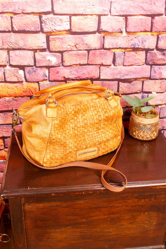 Liebeskind Leder Handtasche cognac