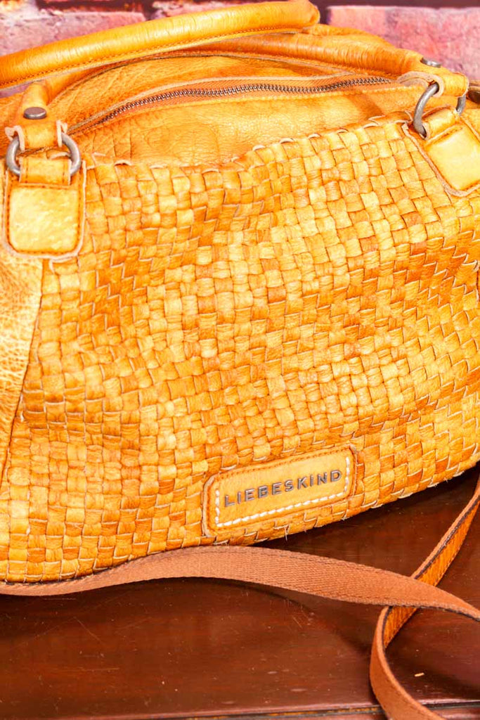 Liebeskind Leder Handtasche cognac