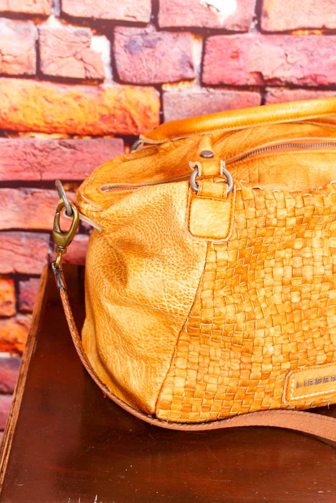 Liebeskind Leder Handtasche cognac