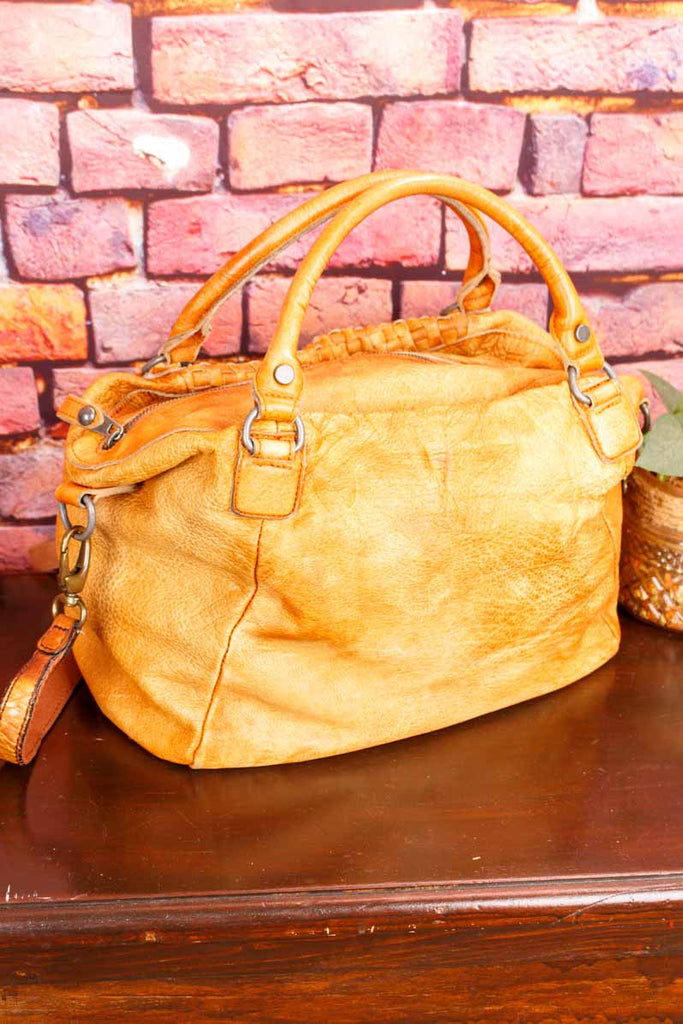 Liebeskind Leder Handtasche cognac