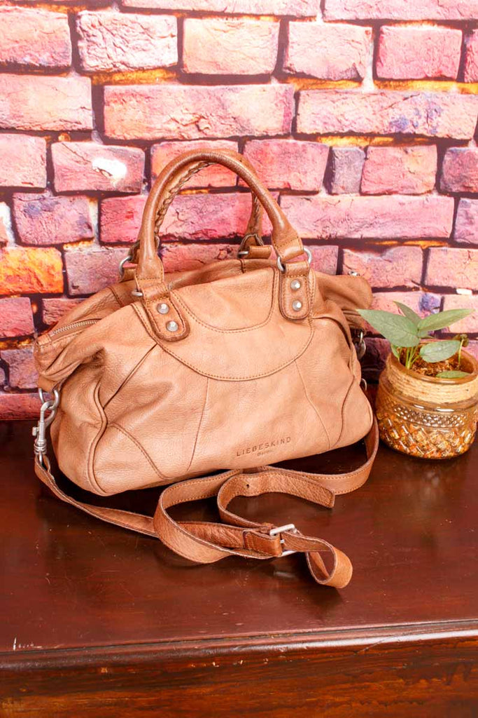 Liebeskind Leder Handtasche schokobraun
