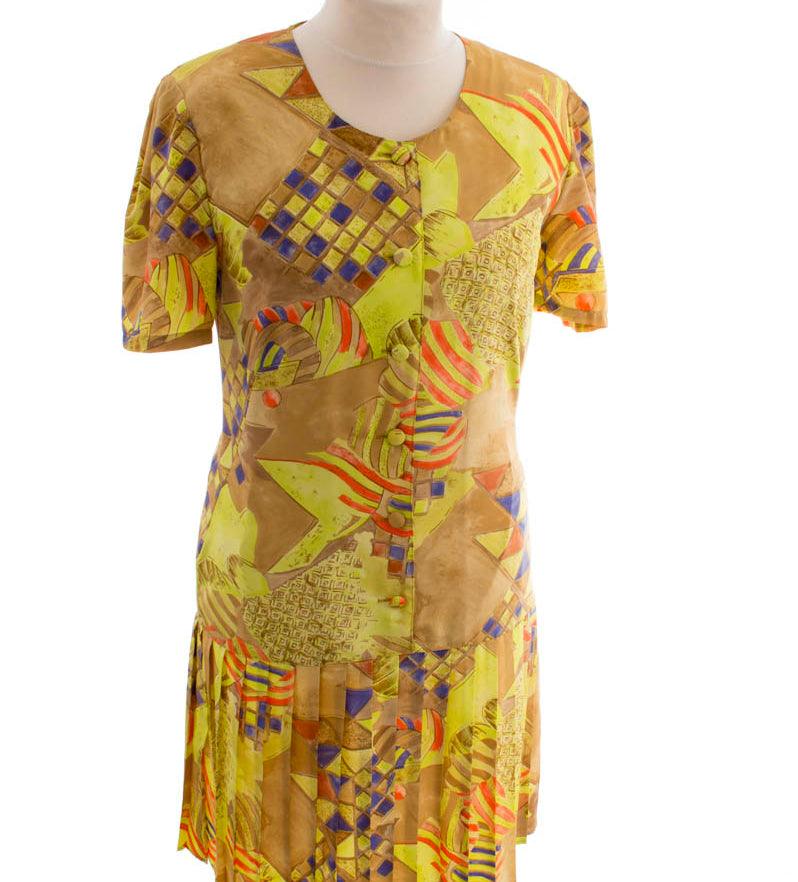 Vintage Kleid seidig 20er Stil