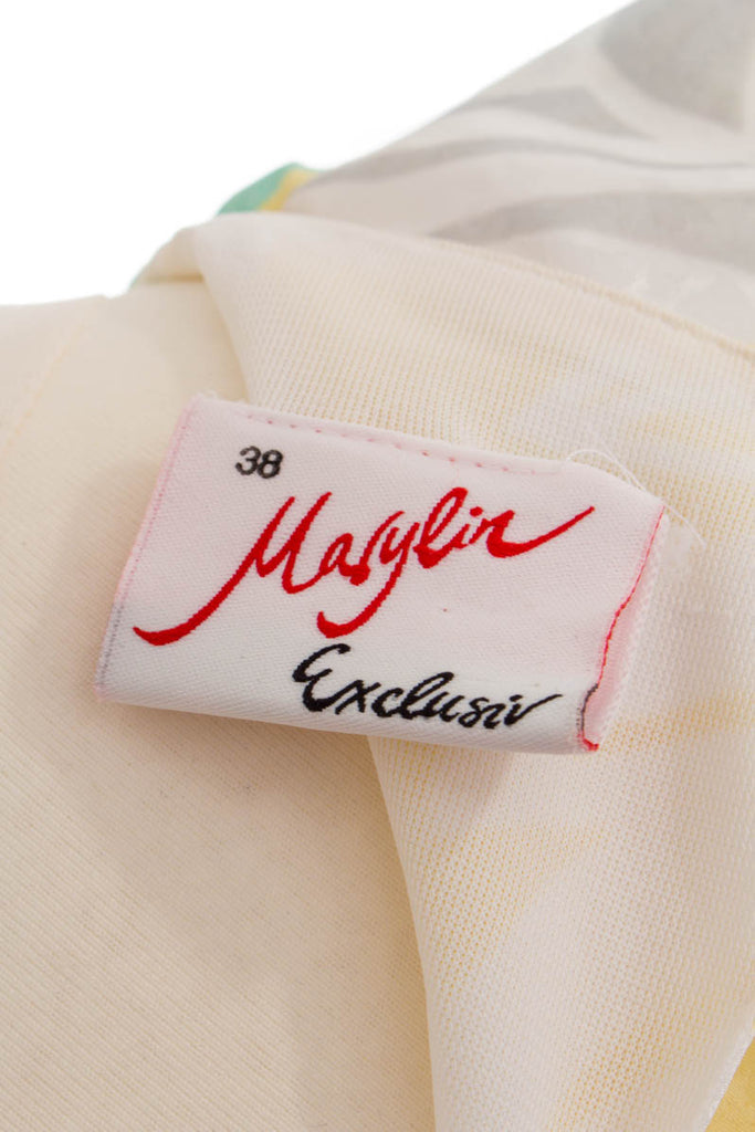 Extravagantes 80er Kleid pastell 80er Boho bunt Disco Frau real-80er real_80er S 36-38 Special vintageberlin.de