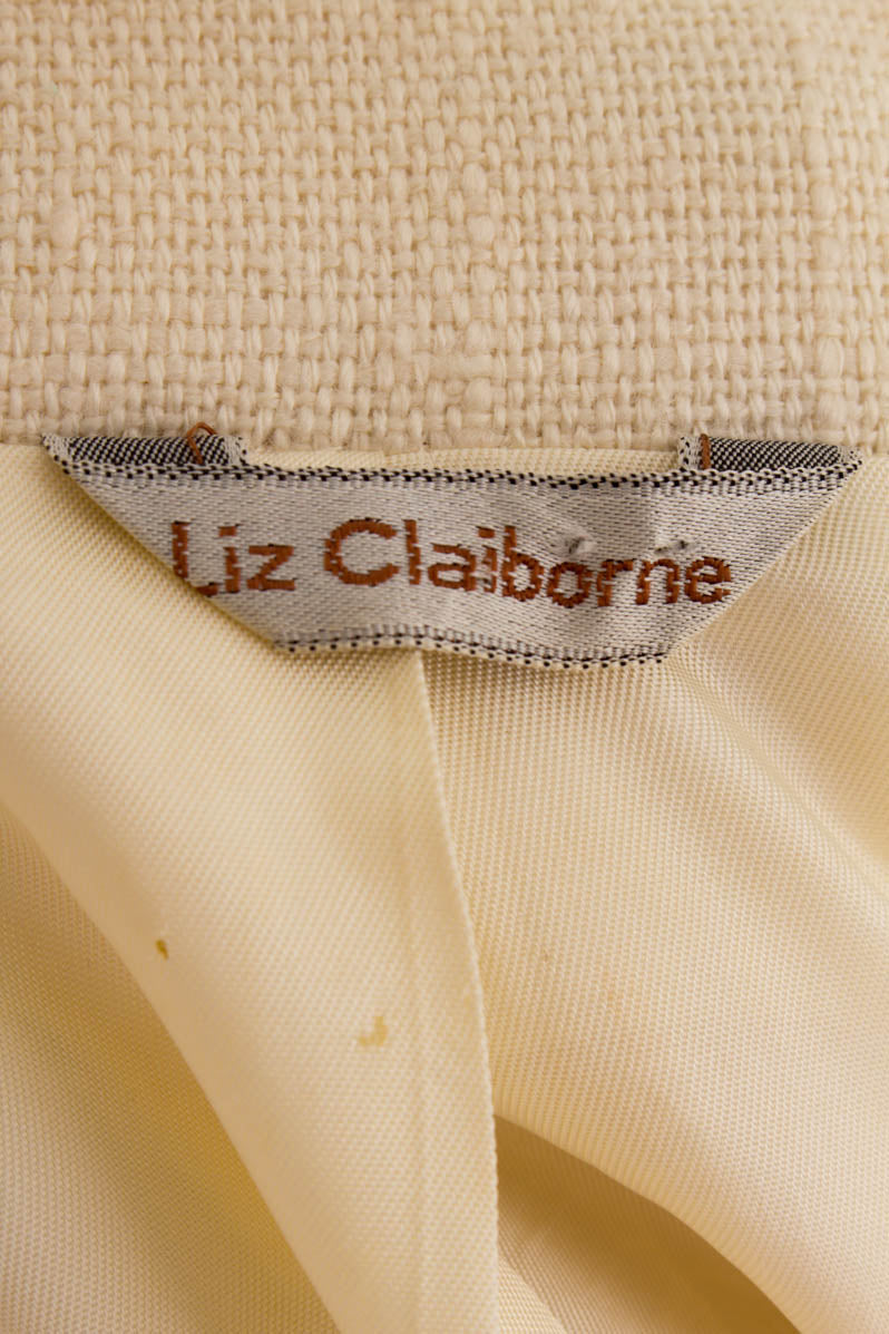 Vintage Blazer creme Leinen