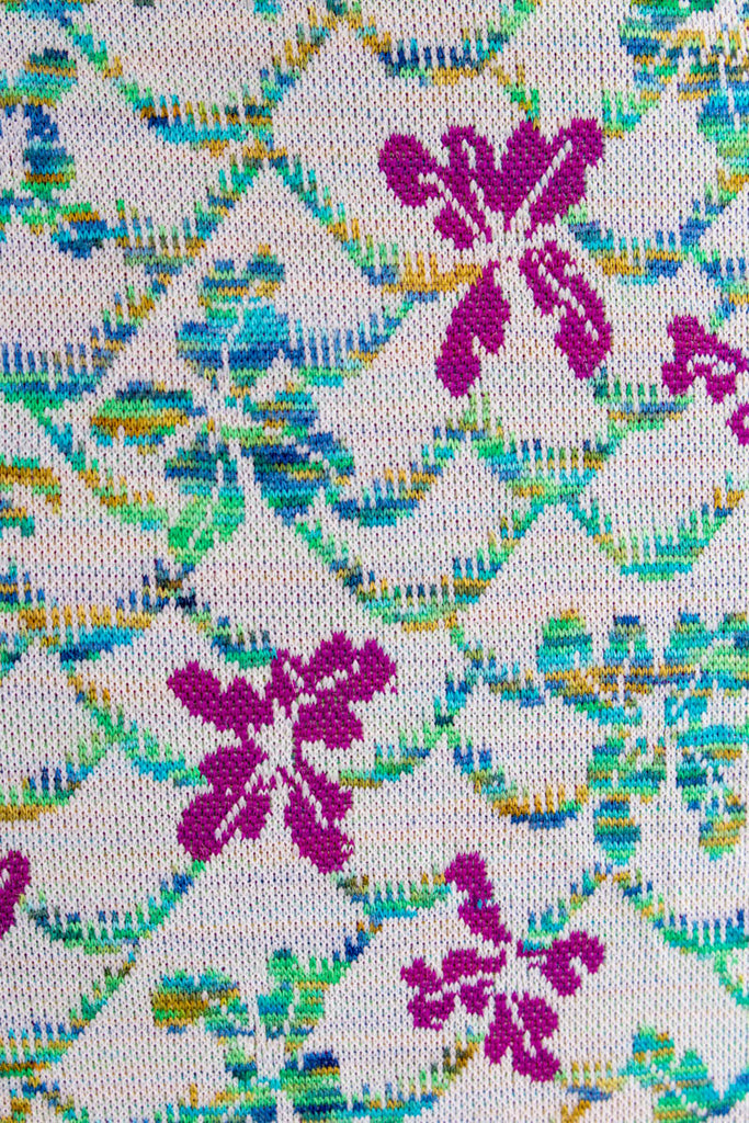 Vintage Minikleid bunt Blumen 60er 70er Boho bunt Disco Frau M 40-42 Mod Rockabilly Schlager Sekretärin Special vintageberlin.de