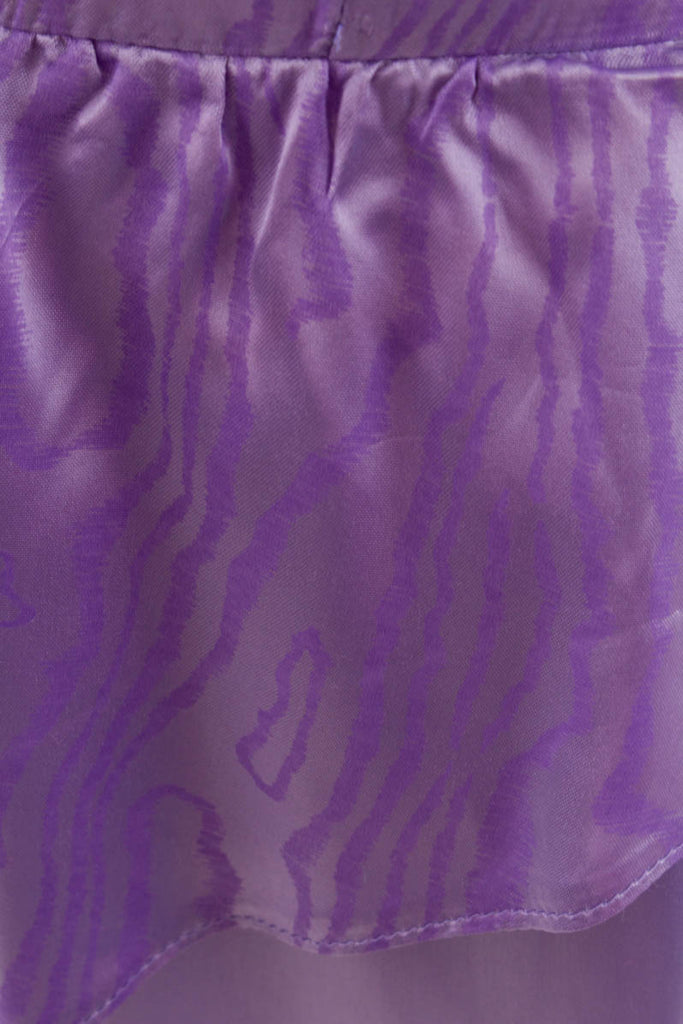Partykleid flieder Satin 80er Abendmode Disco Frau lila M 40-42 vintageberlin.de