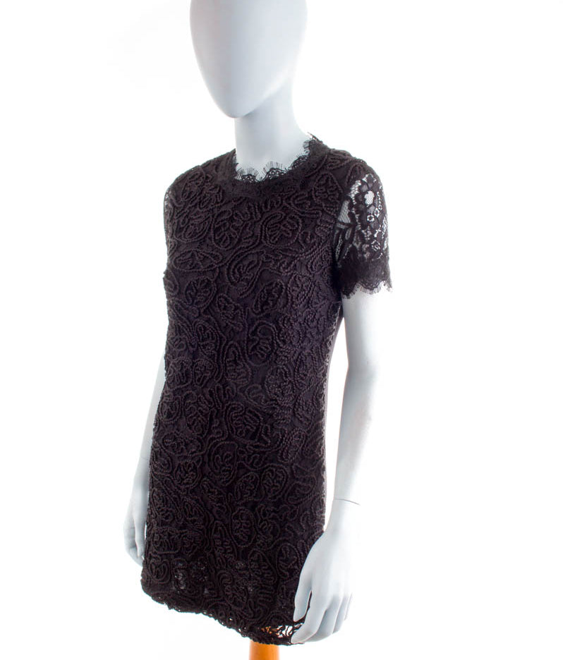 sexy Shiftkleid schwarz Spitze