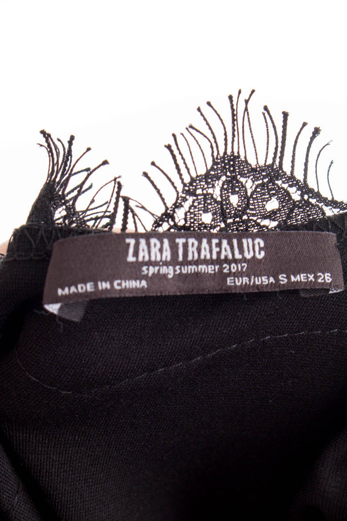 sexy Shiftkleid schwarz Spitze 90er Abendmode Disco Frau S 36-38 schwarz vintageberlin.de