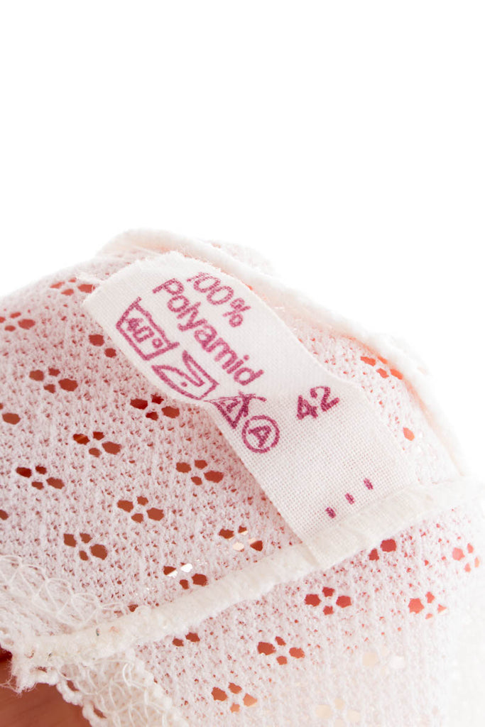 Vintage Body weiß Spitze asymmetrisch 70er 80er Boho Disco Frau L 44-46 M 40-42 Rockabilly weiß vintageberlin.de