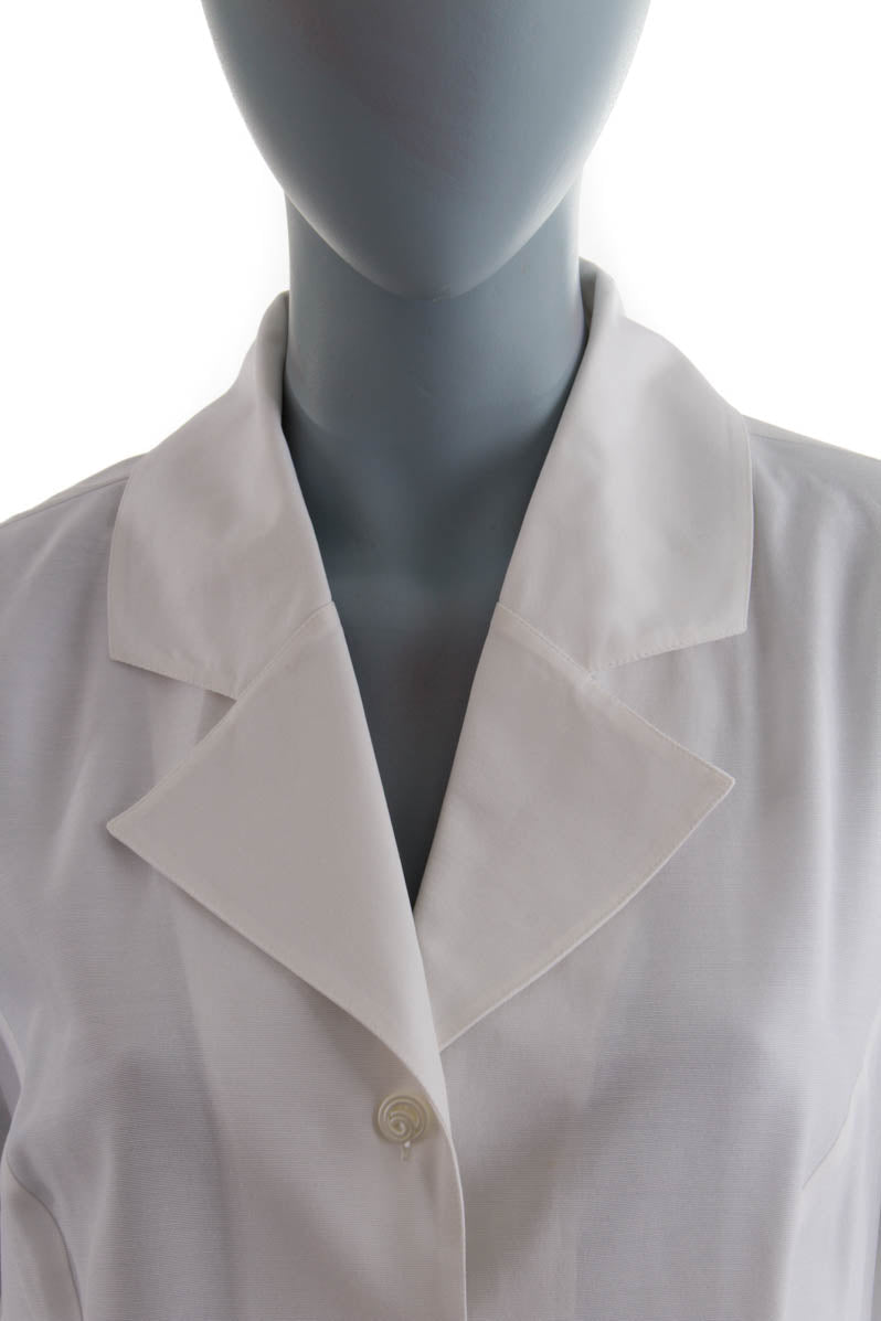 Vintage Bluse weiß Spitzeneinsatz