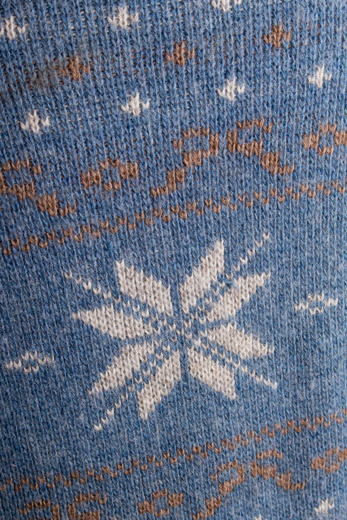 Vintage Island Pullover Rentier+Schnee 80er 90er blau Boho L 52-54 Mann Rockabilly vintageberlin.de