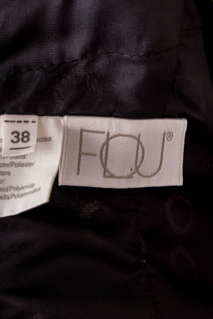 Sommerkleid schwarz punkte Viskose 90er Boho Frau Rockabilly S 36-38 schwarz vintageberlin.de