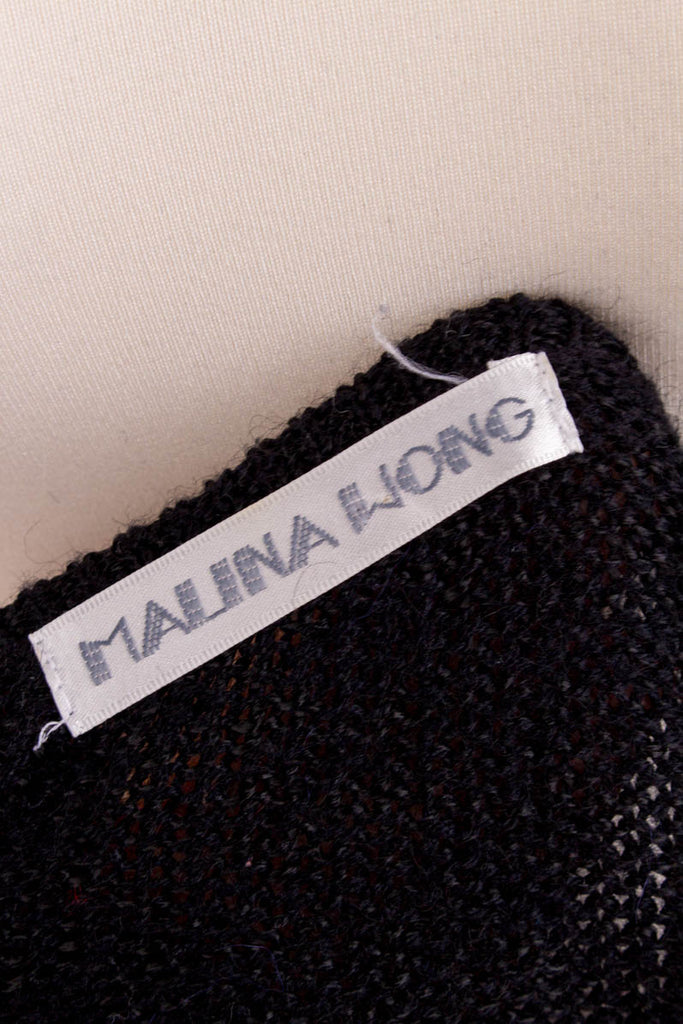 Vintage Malina Wong Pulli 80er 90er Frau lila M 40-42 S 36-38 schwarz Sekretärin vintageberlin.de
