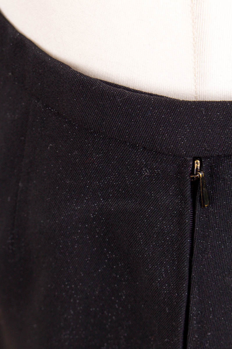 60er Jahre Rock schwarz Glitzer