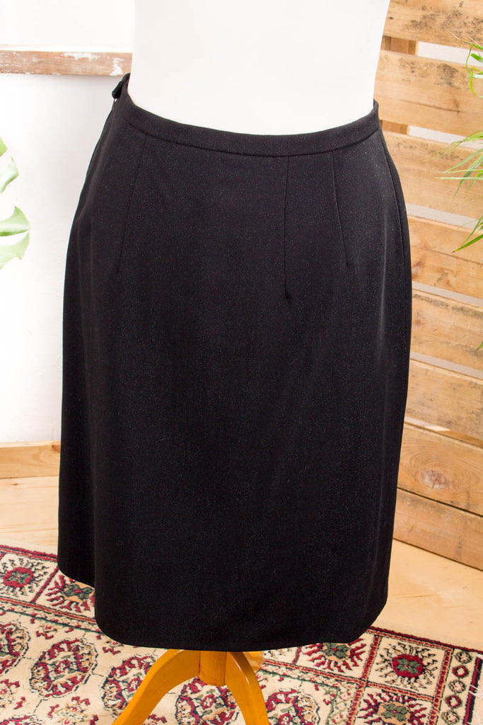 60er Jahre Rock schwarz Glitzer 60er Frau L 44-46 M 40-42 Rockabilly schwarz Sekretärin vintageberlin.de