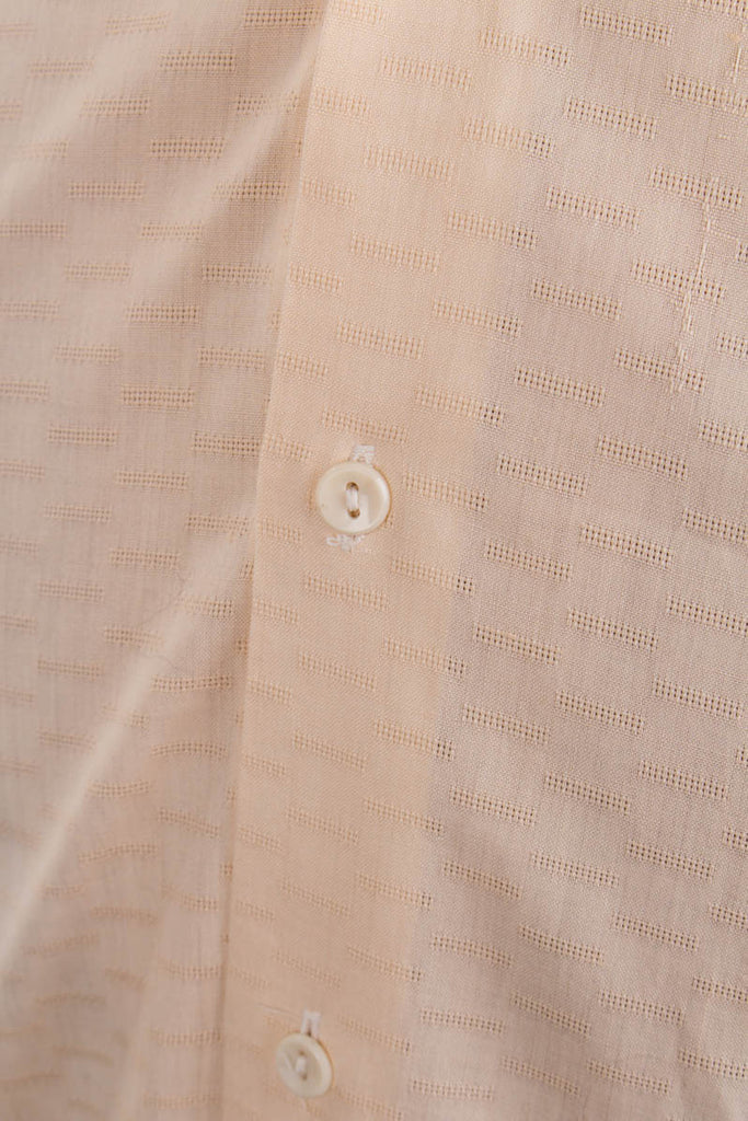 60er Jahre Hemd hellgelb Webmuster 40er 50er 60er beige Disco gelb M 48-50 Mann Rockabilly Special vintageberlin.de