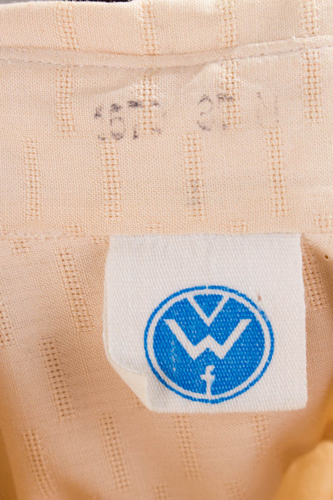 60er Jahre Hemd hellgelb Webmuster 40er 50er 60er beige Disco gelb M 48-50 Mann Rockabilly Special vintageberlin.de