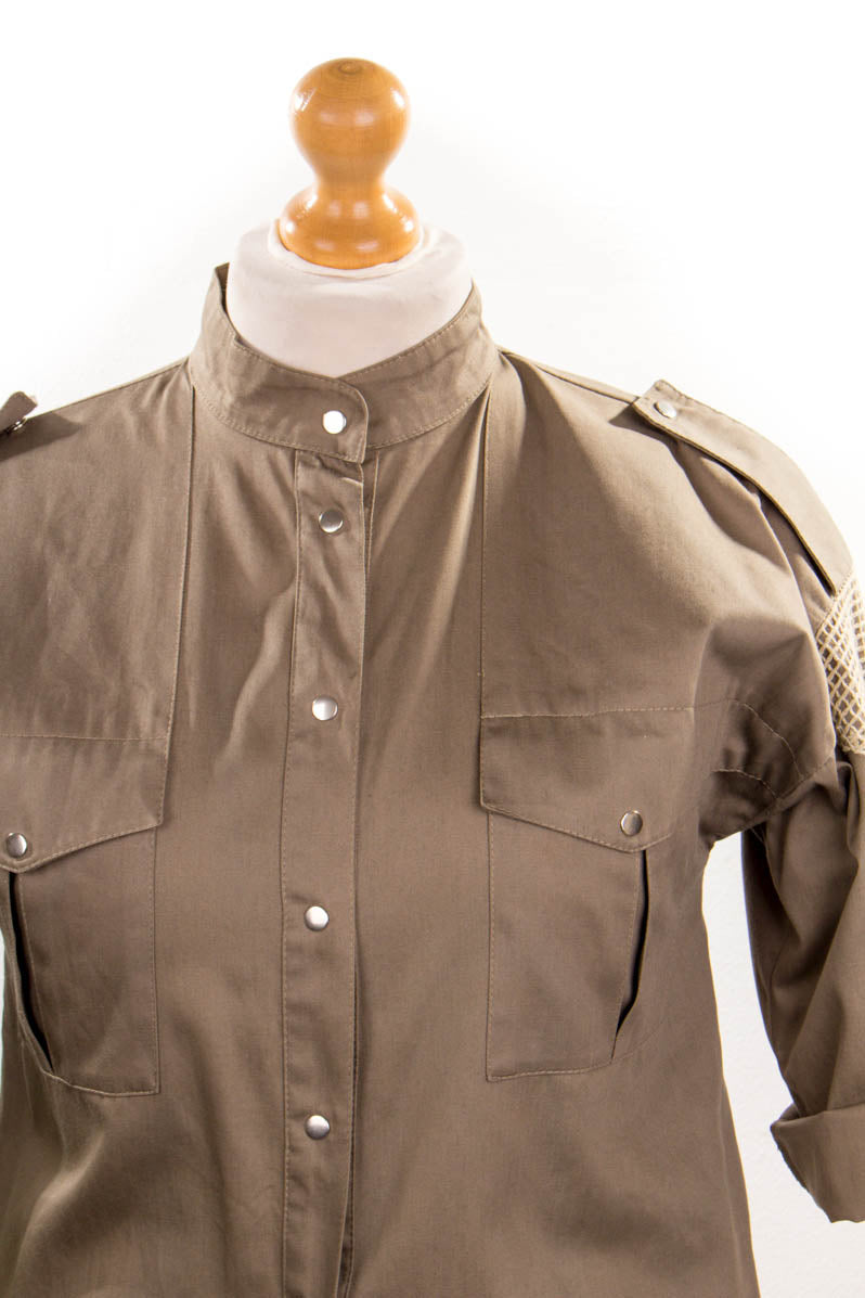 khaki Vintage Shirt Armystyle