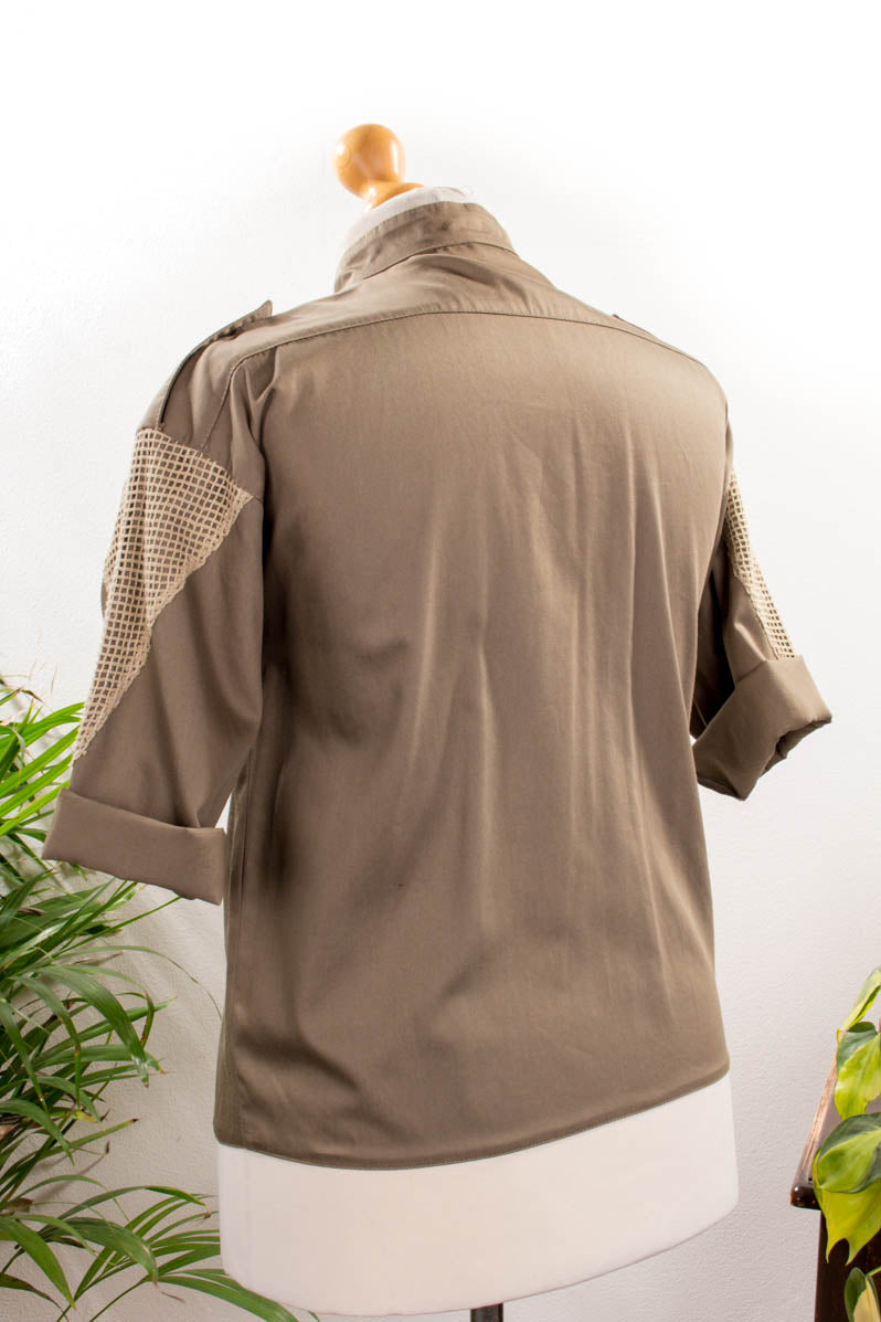 khaki Vintage Shirt Armystyle