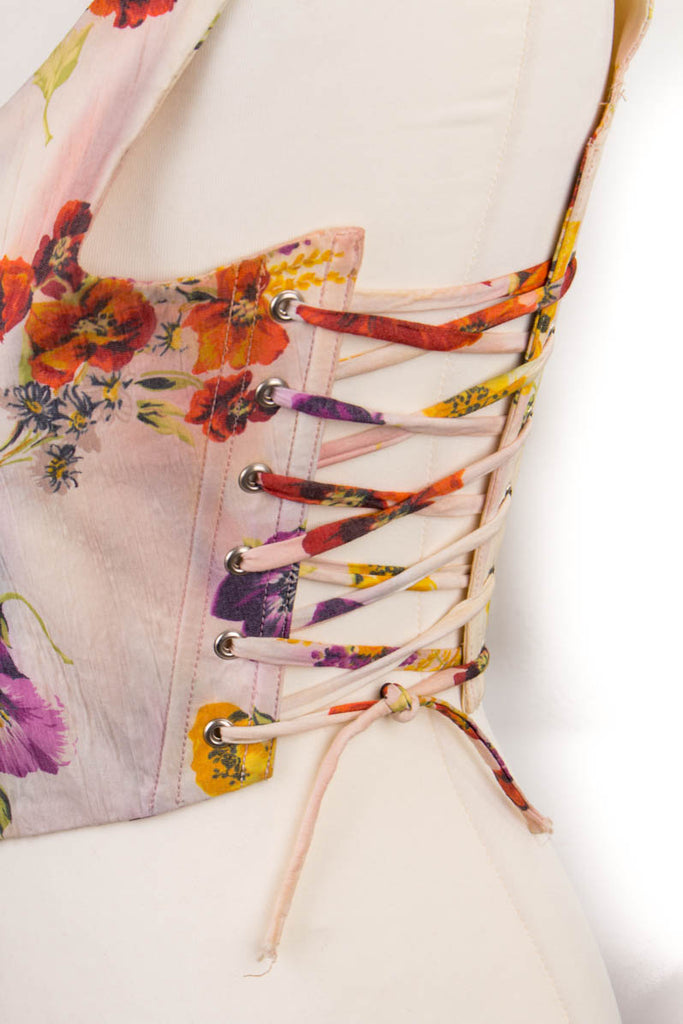 Burlesque Korsage bunt Boho bunt Designer Frau Rockabilly S 36-38 Special vintageberlin.de