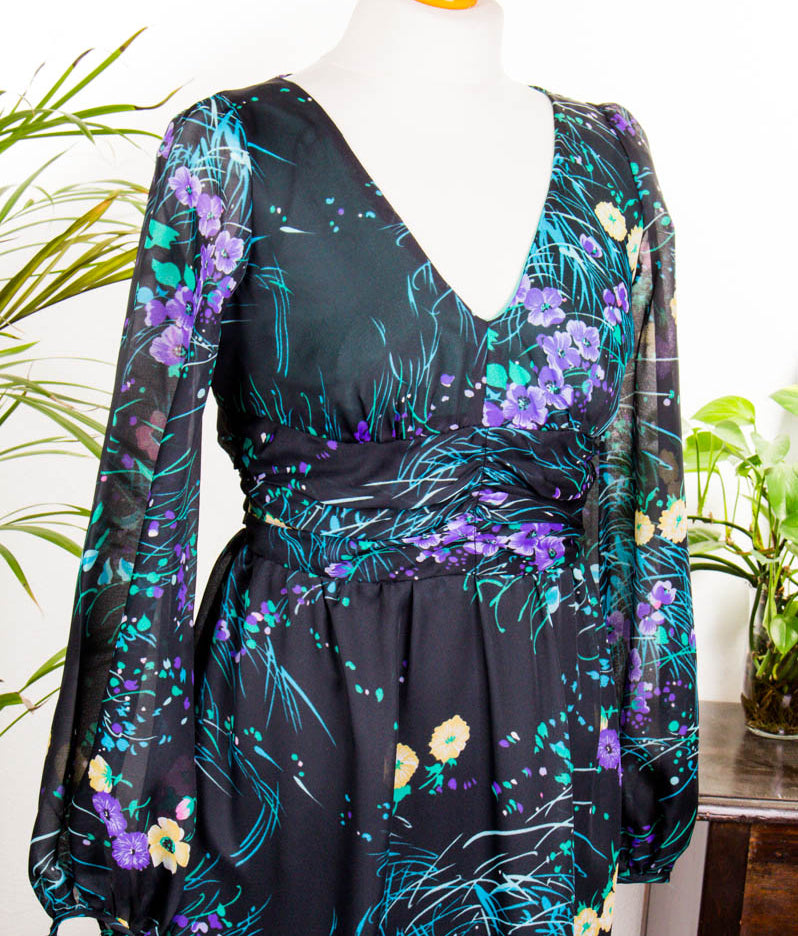 Hippie Flower Power Kleid