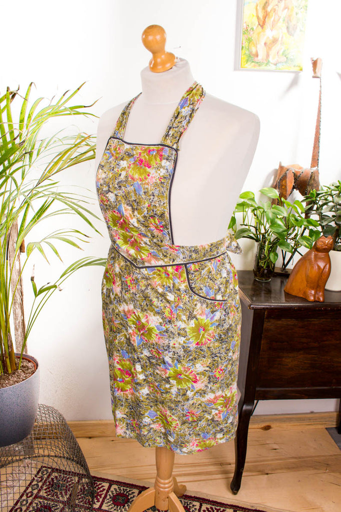 Vintage Kochschürze bunt 50er 60er bunt Frau M 40-42 Rockabilly vintageberlin.de