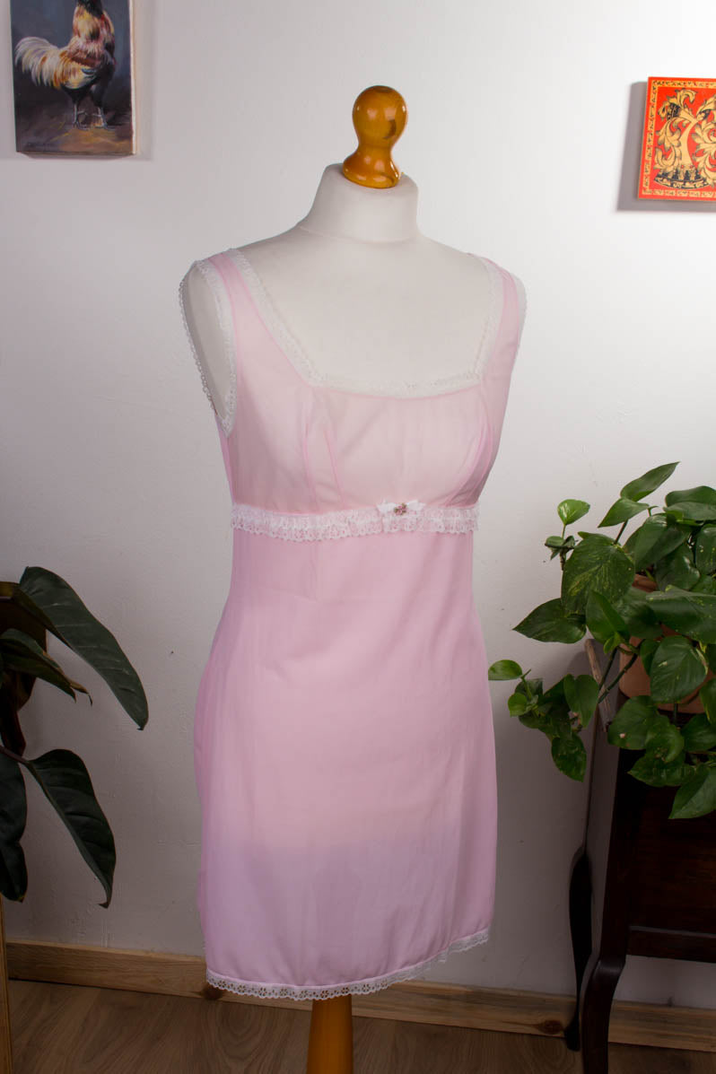 Sexy Unterkleid rosa Spitze