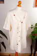Betty Barclay Seidenbluse creme Default Title 90er beige Boho Designer Frau M 40-42 weiß vintageberlin.de