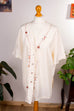 Betty Barclay Seidenbluse creme 90er beige Boho Designer Frau M 40-42 weiß vintageberlin.de