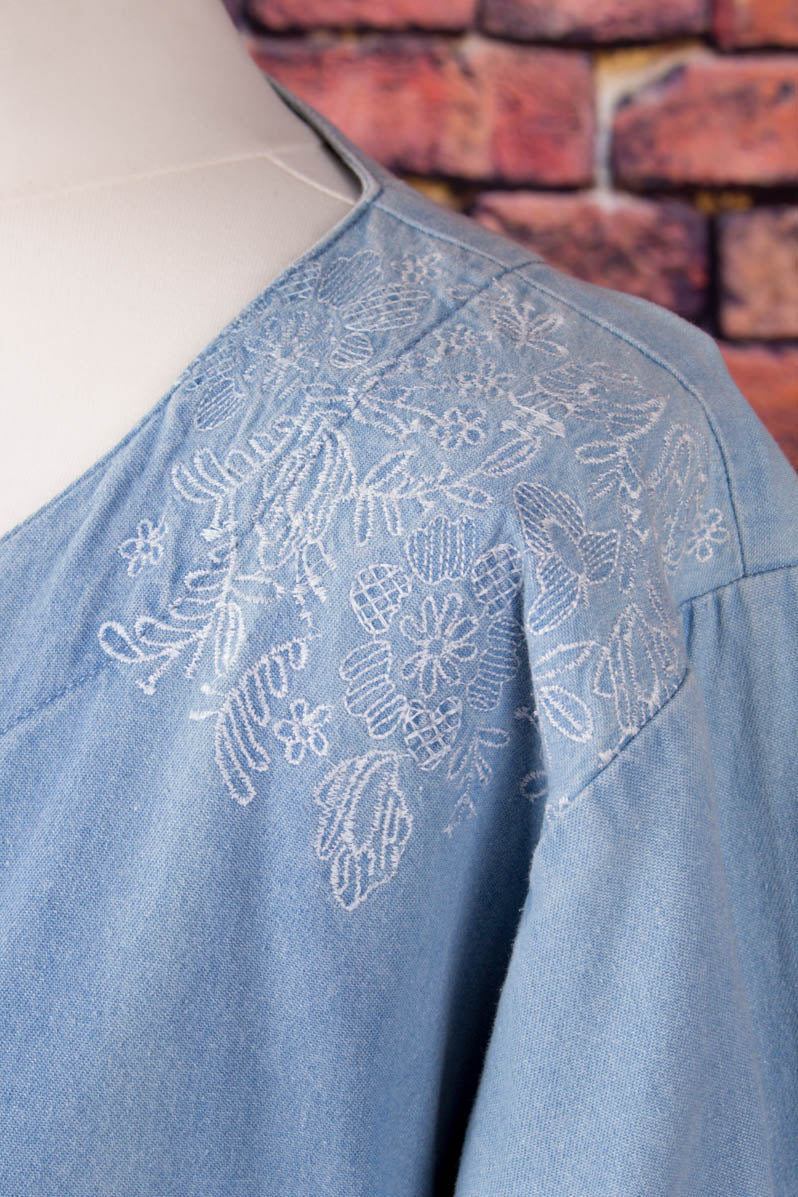Vintage Denim Blusenjacke