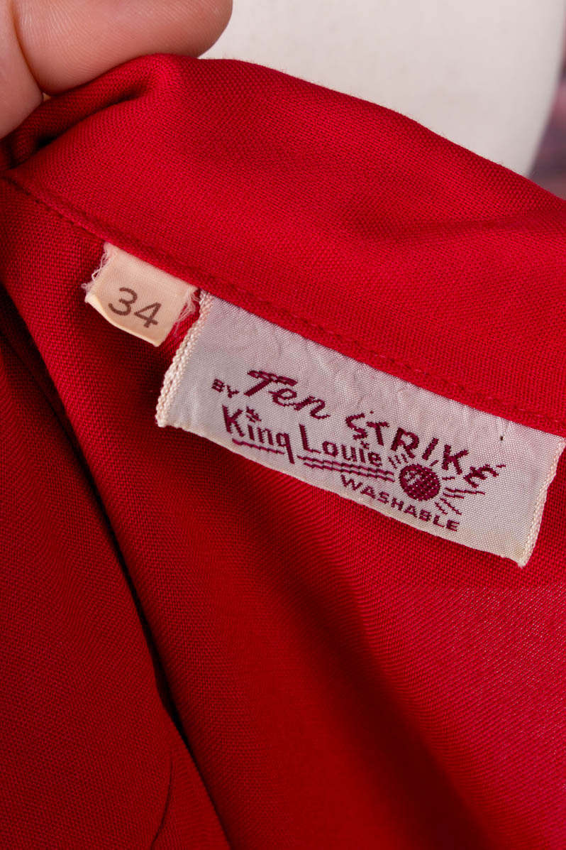 Rockabella Bluse rot