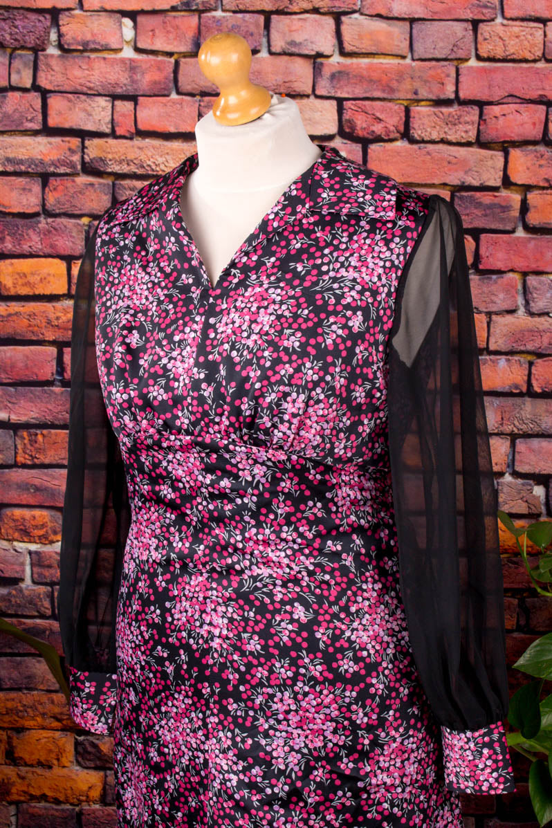 Vintage Schlager Maxikleid