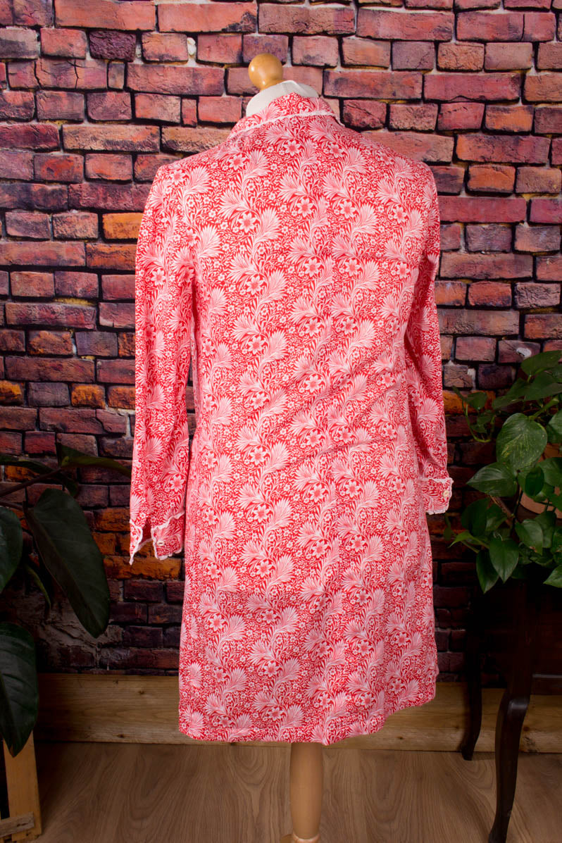 Schlagerkleid rot Muster