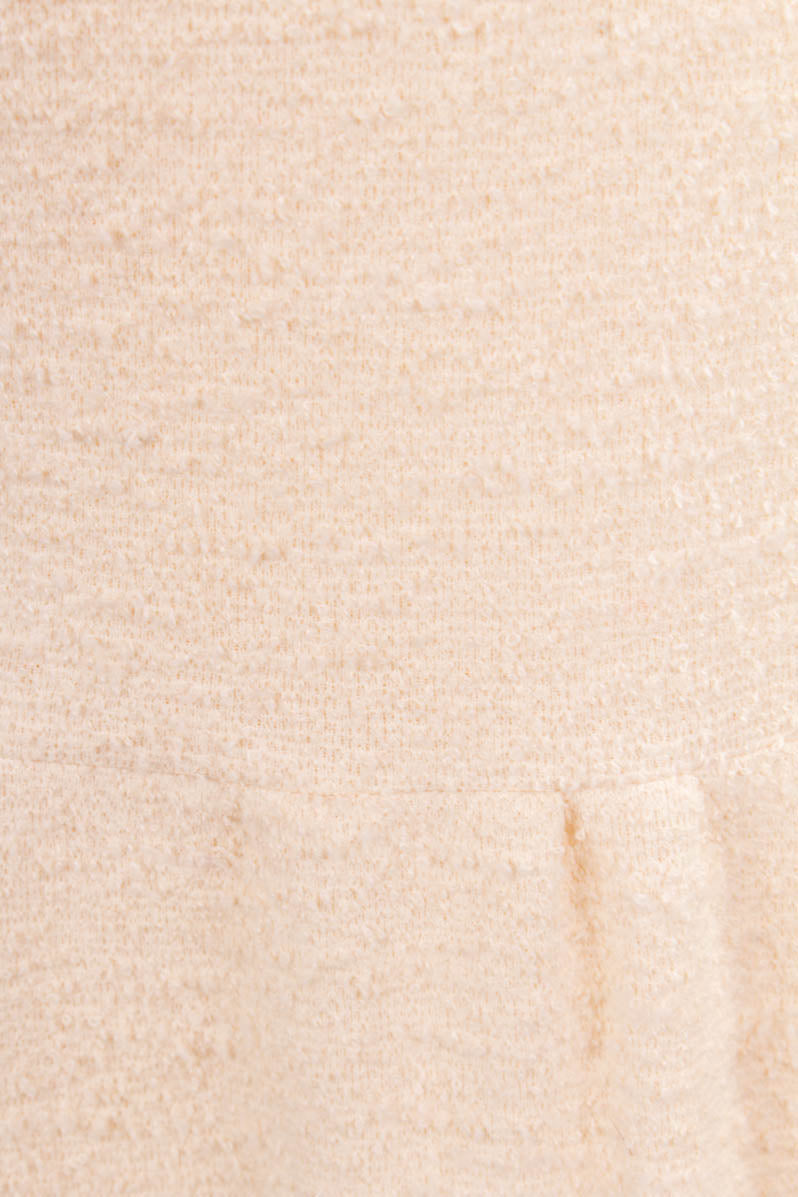 cremefarbenes Frottee Kleid