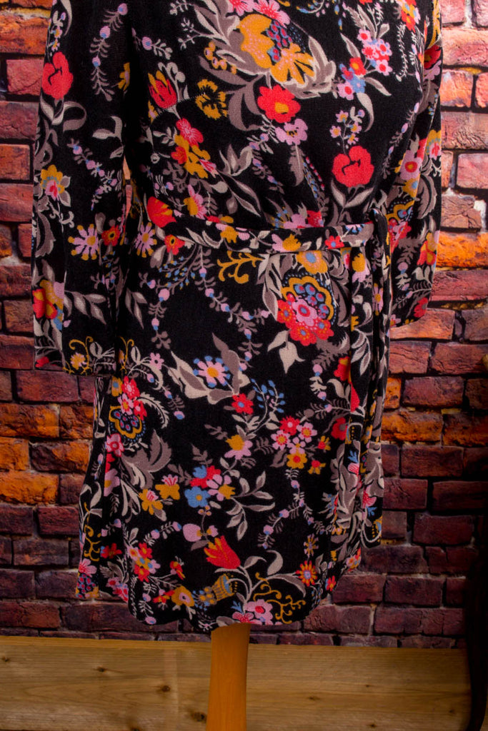 60s Minikleid bunt Wolle 60er Abendmode Boho bunt Disco Frau Hippie real-boho real-disco S 36-38 Schlager Special vintageberlin.de