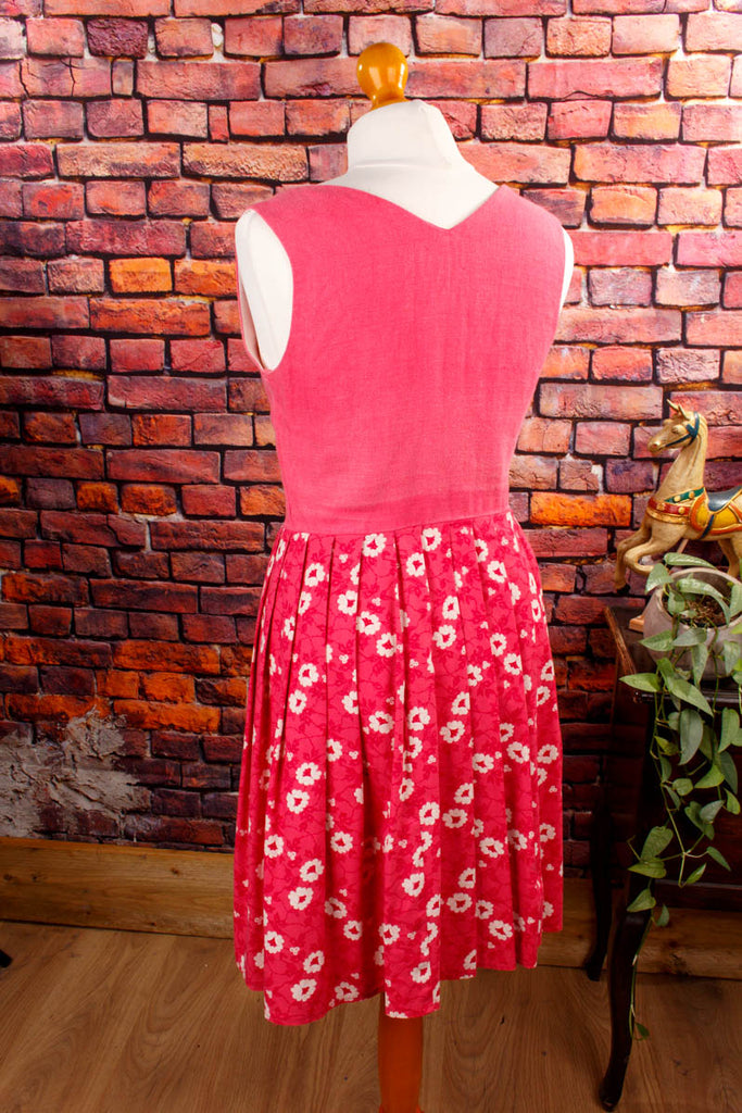 Vintage Miederdirndl rosa 70er Dirndl Frau pink Rockabilly rosa S 36-38 Special vintageberlin.de