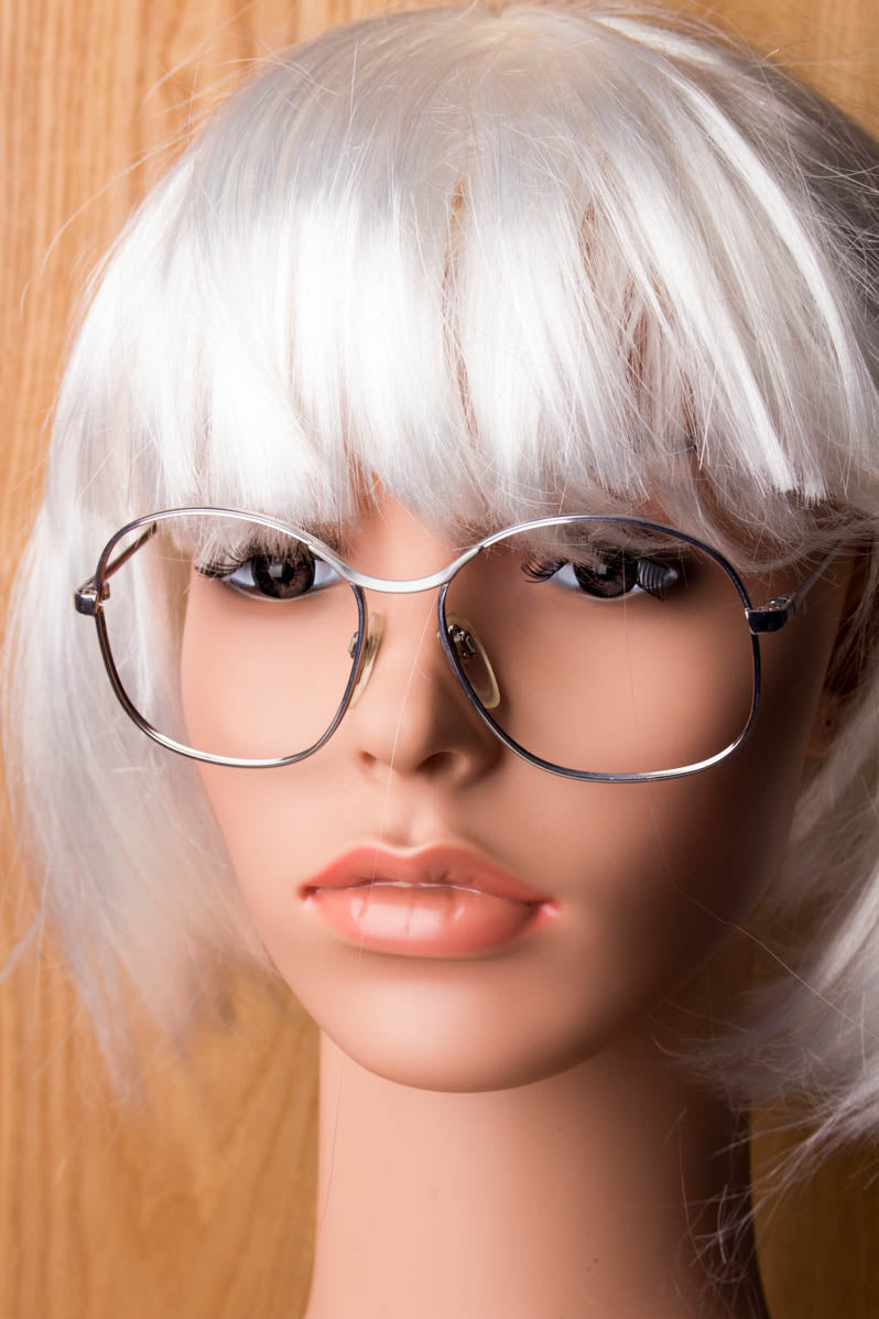 Vintage Brillengestell silber Metall Default Title 70er 80er Accessoires Brille silber Special Unisize vintageberlin.de